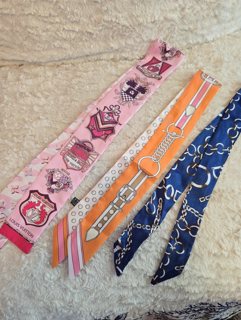 Pink Crest Twilly Scarf/purse/hair Bundle